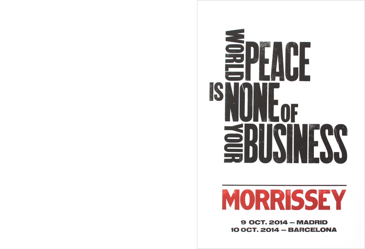Morrissey [letterpressed póster]